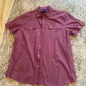 Apt. 9 Men's Casual Button Down Shirt - Maroon